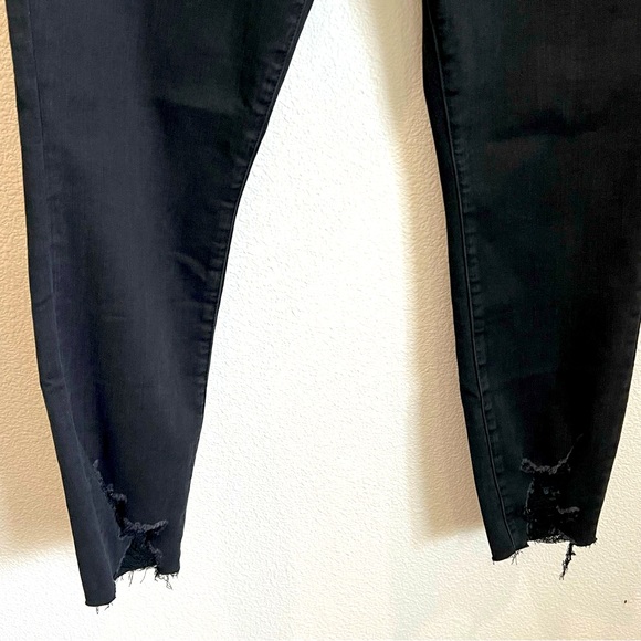 Pistola women Black distress skinny high rise jeans Frey hem Style Arielle Sz 31 - Picture 6 of 16